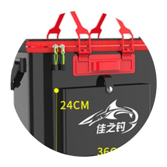Folding gear packs for fish cans with thick, integrated drums of multipurpose fish drums